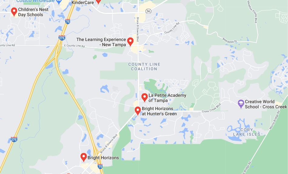 Location of Hunter's Green